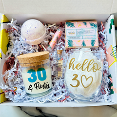 30 and Flirty Signature Candle Spa Box