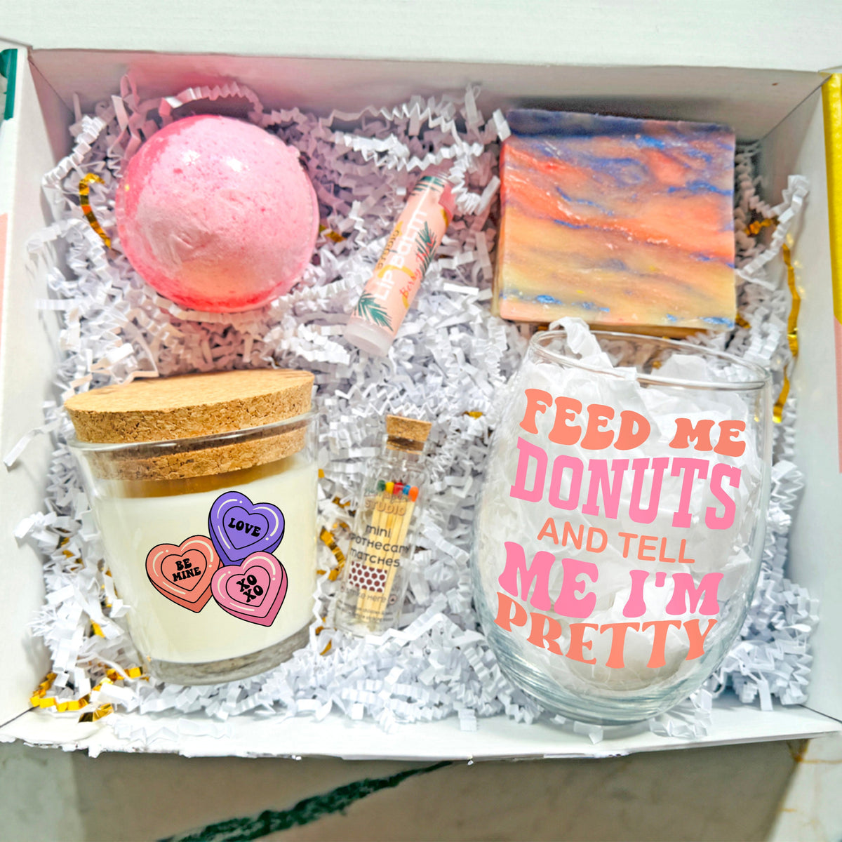 Candy Hearts Signature Candle Spa Gift Box